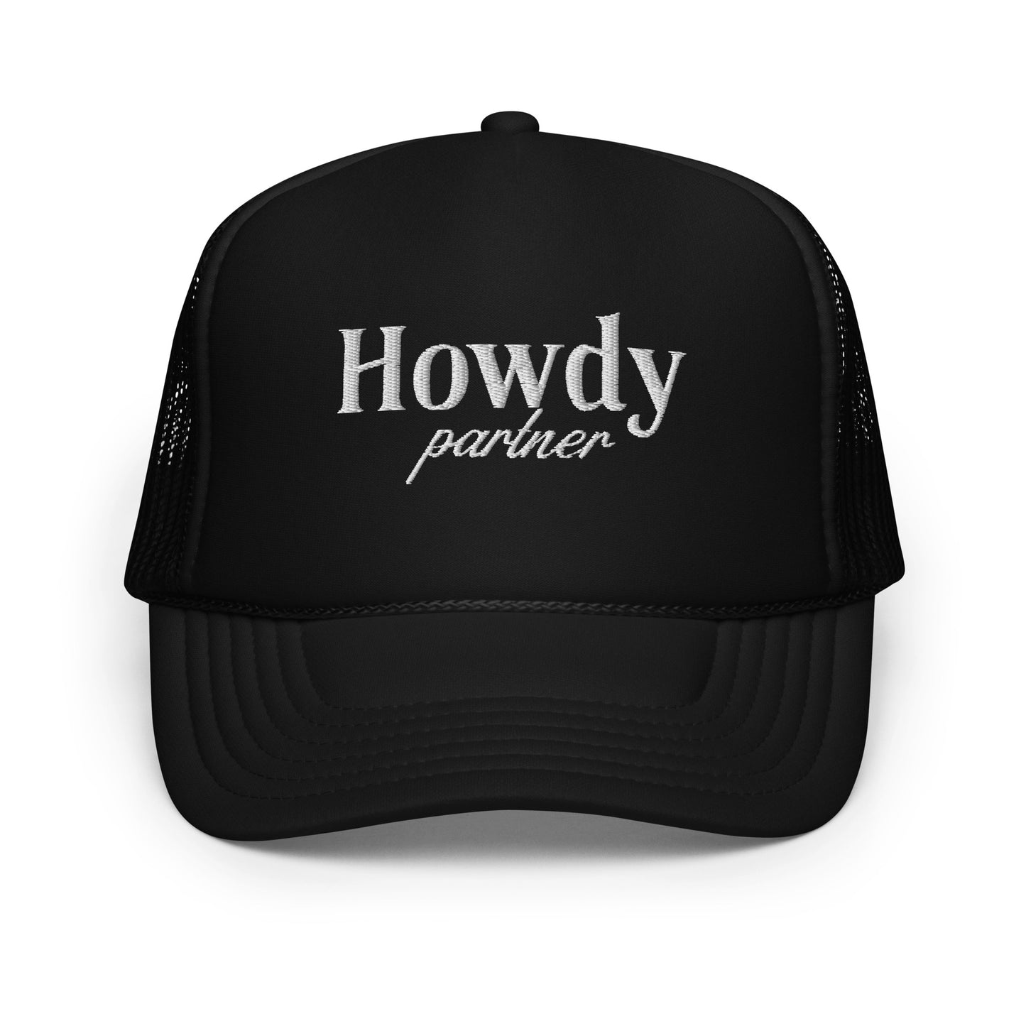 Howdy Partner Foam Trucker - Classic White Stitching