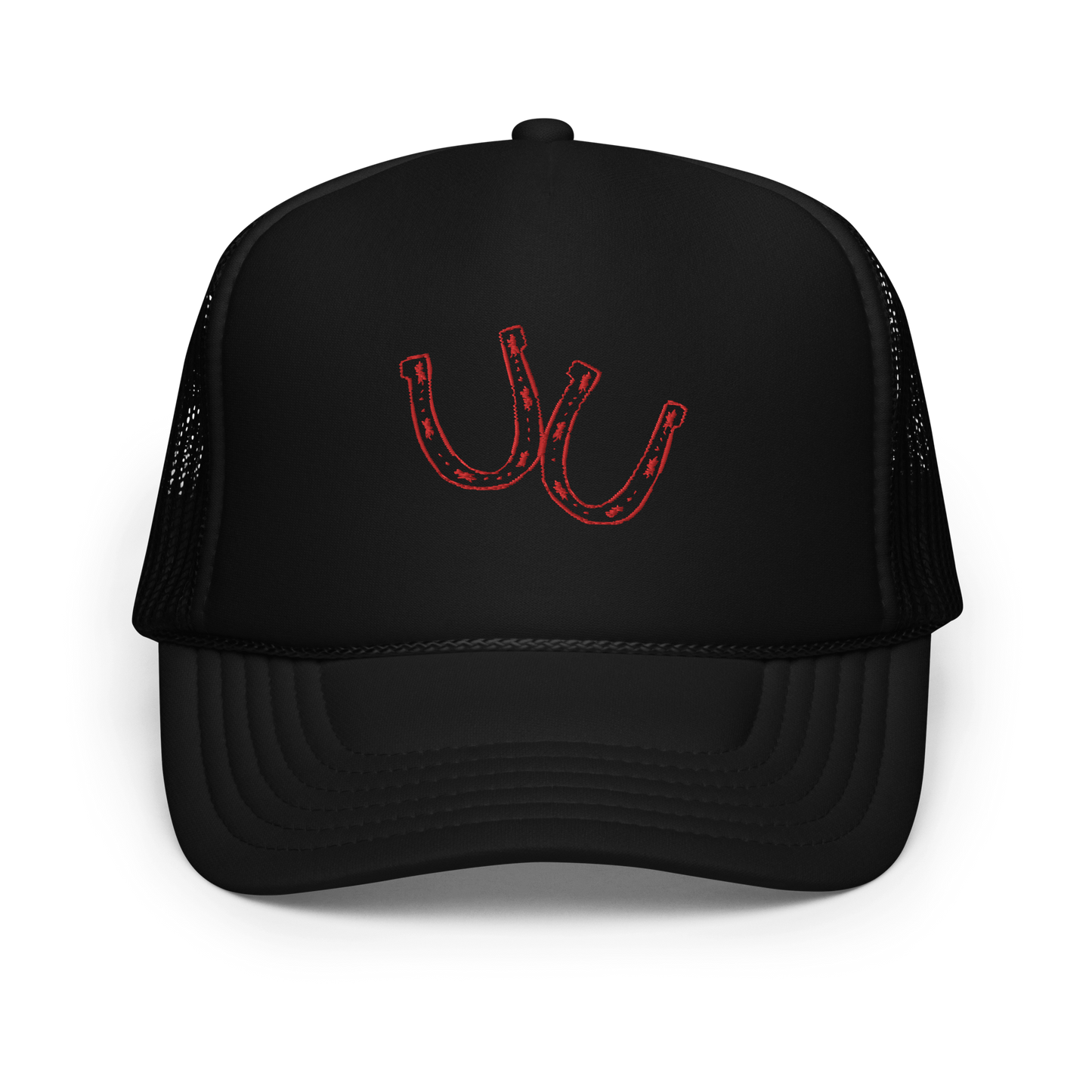 Ol' Horse Shoe Hat - Classic Red Stitching