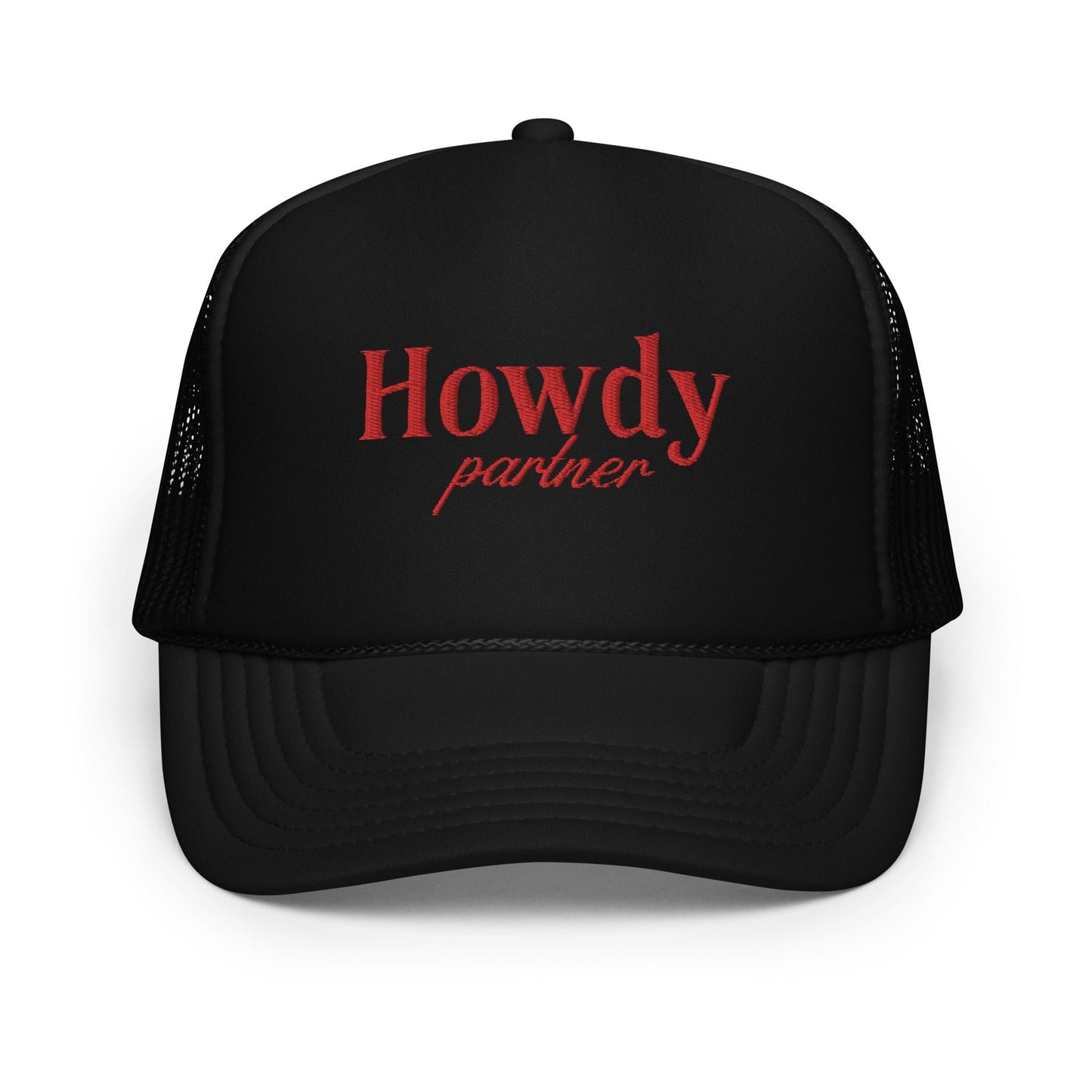 Howdy Partner Trucker -  Red Stitch Edition