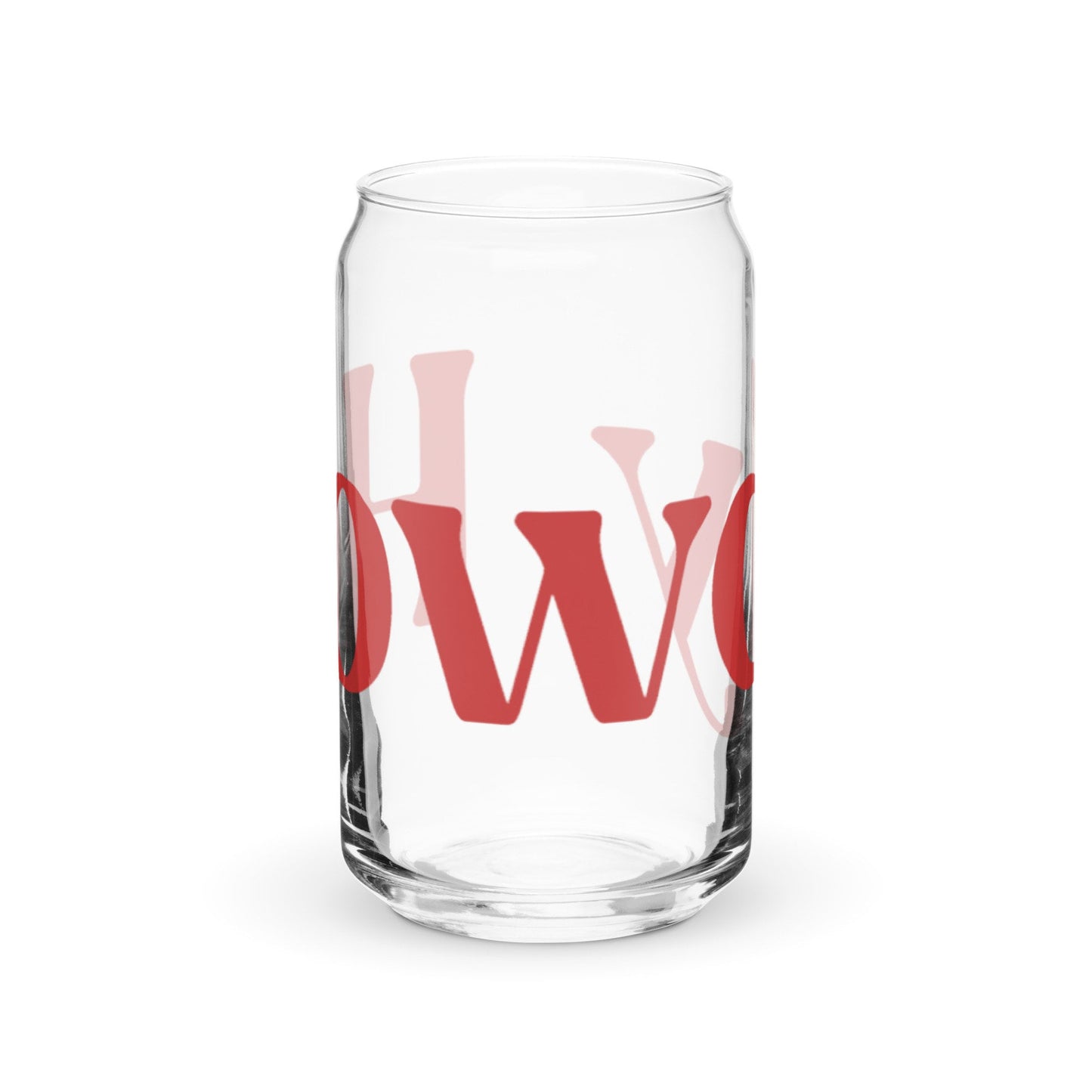 Howdy Can-Shaped Glass