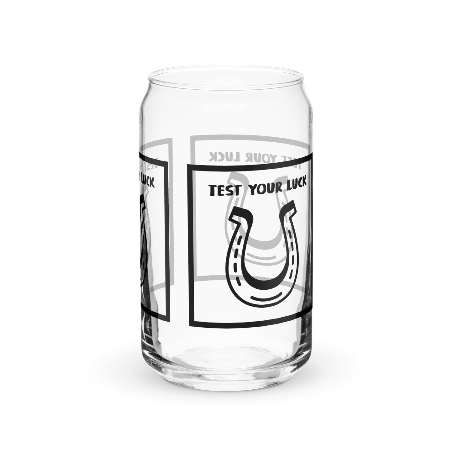 Horse Shoe Can-Shaped Glass