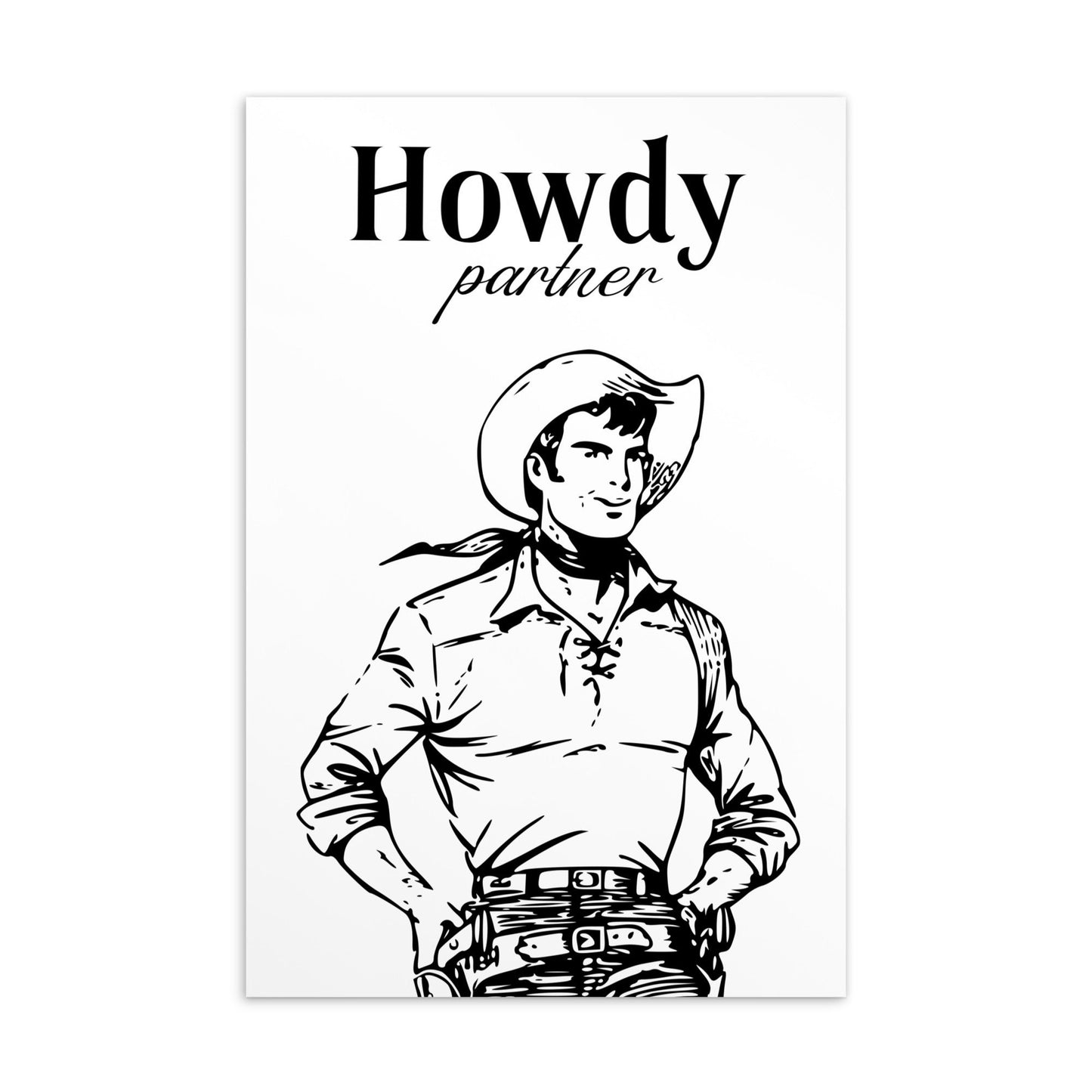 Postcard - Howdy Partner